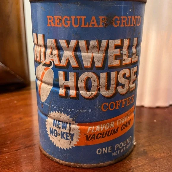 Blue Coffee Can - Picture 2 of 5